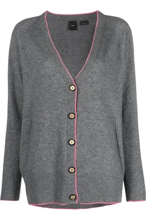 Pinko V-neck wool-cashmere cardigan