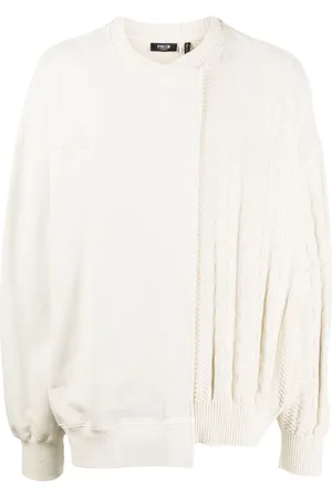 FIVE CM Cable-knit cotton sweatshirt
