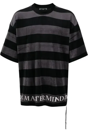 MASTERMIND Logo-print towelling-finish T-shirt