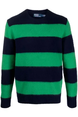 Ralph Lauren Striped elbow-patch jumper