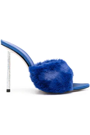 LE SILLA Bella 120mm faux-fur mules