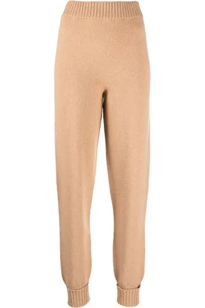 Twin-Set Elasticated-waist ribbed-knit track pants