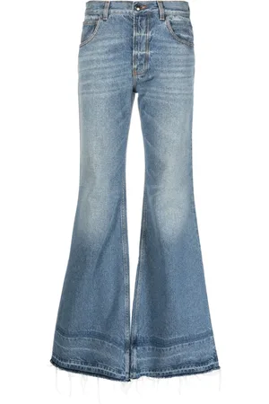 Chloé Whiskering-effect mid-rise flared jeans