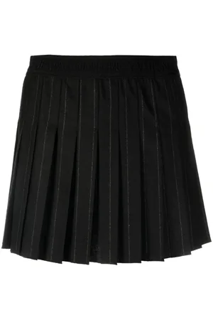 VERSACE Pinstripe pleated skirt
