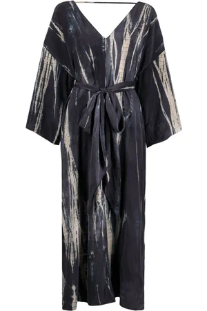 Voz Abstract-pattern print V-neck dress