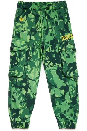 Dsquared2 Camouflage-print cargo track pants