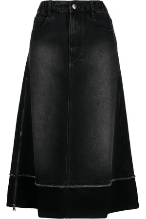 Women's Skirt in denim and viscose