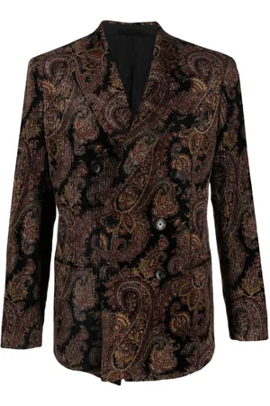 Etro Paisley-print corduroy blazer