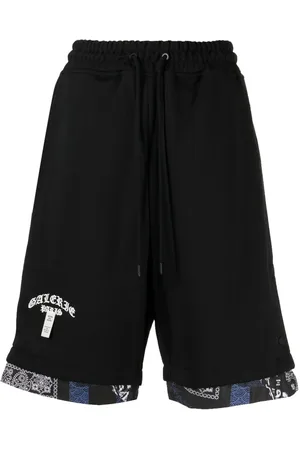 Musium Div. Logo-embroidered contrasting-trim shorts