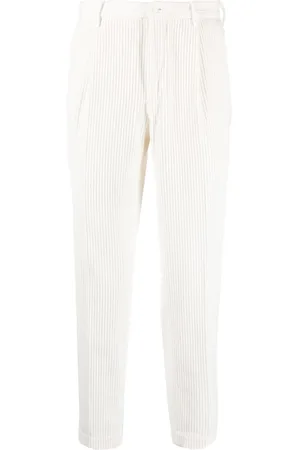 Incotex Pleated corduroy trousers