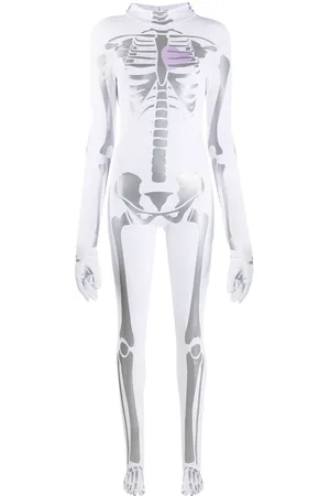 Natasha Zinko Skeleton-print playsuit