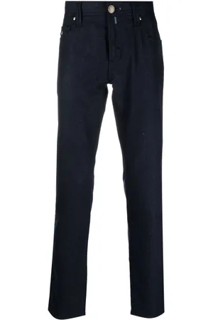 sartoria tramarossa Skinny wool-blend trousers
