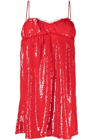 Ganni Sequinned sleeveless minidress