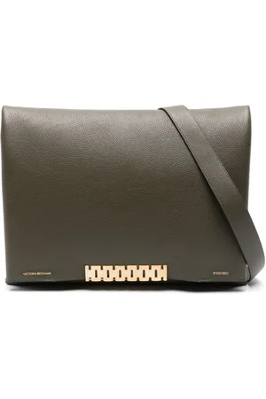 Victoria Beckham Jumbo Chain leather pouch