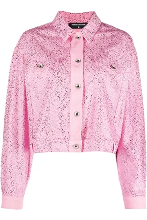Patrizia Pepe Rhinestone-embellished cotton jacket
