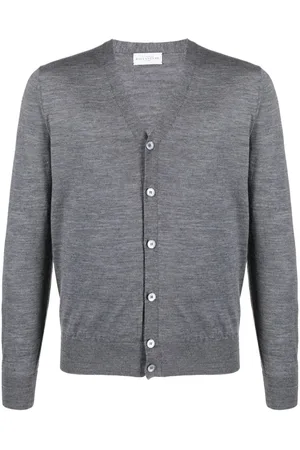 BALLANTYNE Mélange-effect wool cardigan