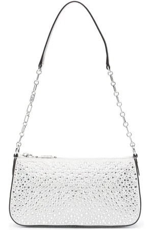 Michael Michael Kors crystal-buckle Leather Clutch Bag - Farfetch