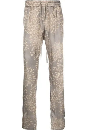 MOUTY Jaguar floral-print drawstring trousers