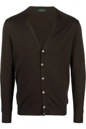 ZANONE Plunging V-neck fine-knit cardigan