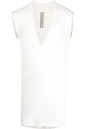 Rick Owens Semi-sheer cotton tank top