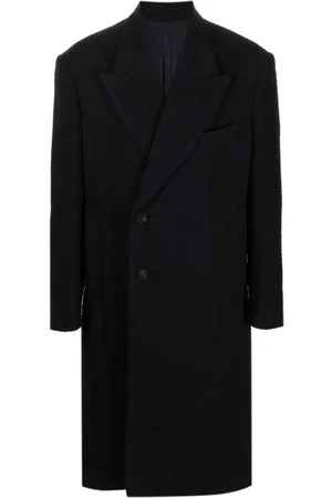 WOOYOUNGMI Peak-lapels textured single-breasted coat
