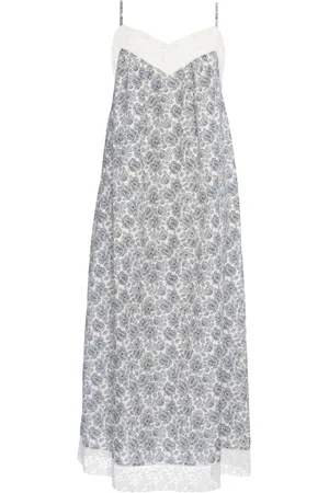 ERES Trousseau floral-print long nightshirt