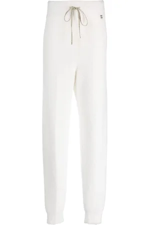 Twin-Set Fuzzy drawstring-waist track pants
