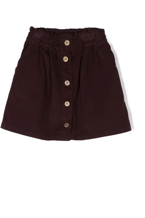 KNOT Graciela button-up corduroy skirt
