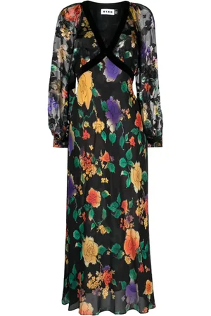 RIXO London Ayla floral-print silk midi dress