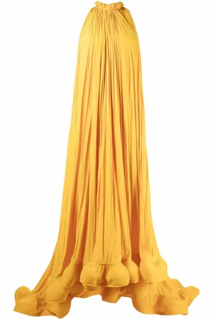 Lanvin Ruffled-hem detail gown