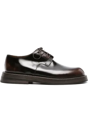 MARSÈLL Lace-up patent-leather derby shoes