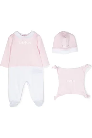 Balmain Logo-print babygrow gift set