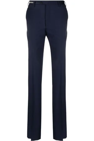 corneliani Slim-cut virgin-wool trousers