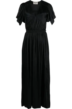 Zadig & Voltaire Bow-embellished crinkled-satin dress