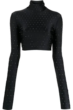 The Andamane Crystal-embellished cropped top