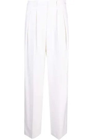 THEORY High-waist pleated tailored trousers