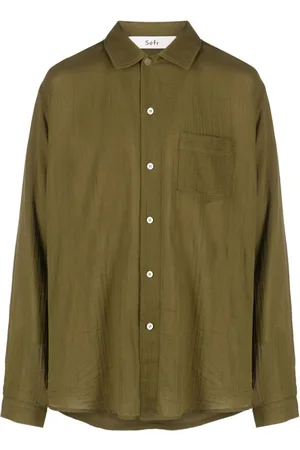 Séfr Leo long-sleeve cotton shirt
