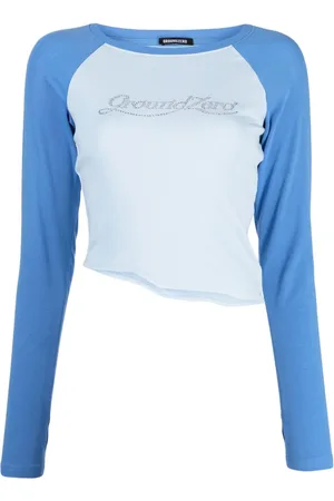 Ground Zero Crystal-embellished asymmetric T-shirt