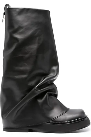 The Attico Robin layered leather boots