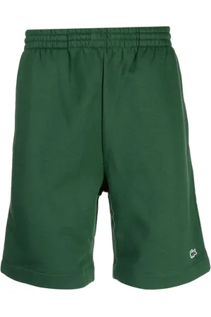 Lacoste Logo-patch cotton blend track shorts