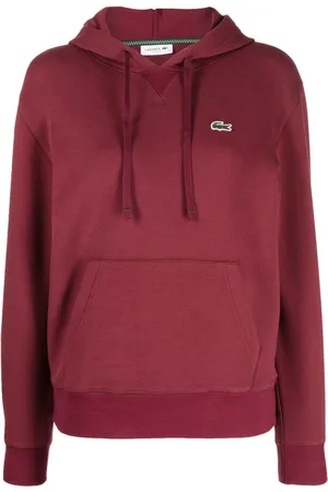Lacoste Logo-embroidered piqué hoodie
