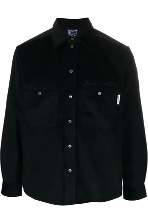 Rassvet Logo-embroidered corduroy cotton shirt