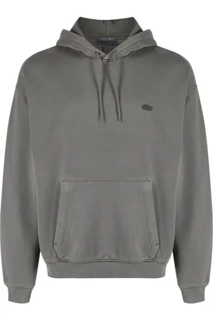 Lacoste Logo-patch cotton hoodie