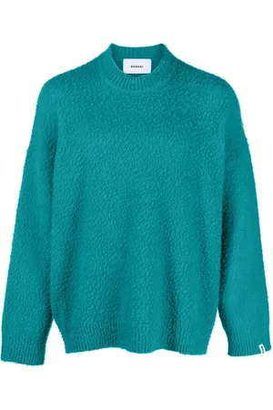 BONSAI Crew-neck logo tag jumper