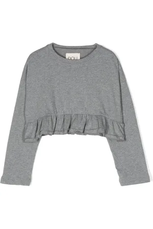 DOUUOD KIDS Ruffled cotton T-shirt