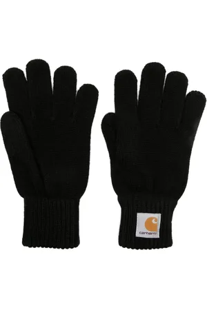 Carhartt Logo-patch knitted gloves