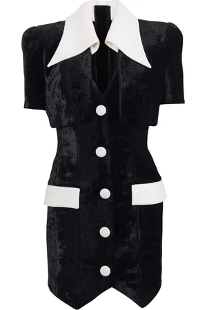 Balmain Tailored velvet minidress