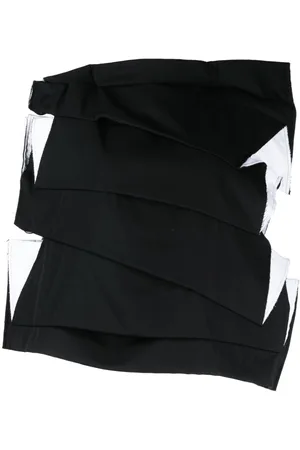 Comme des Garçons Distressed-effect asymmetric jacket