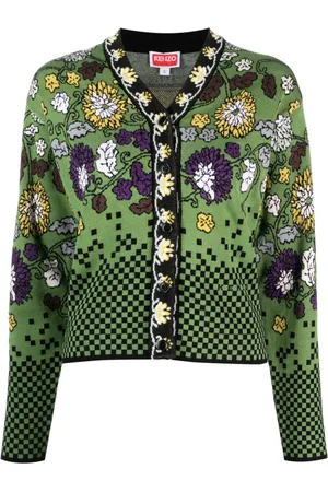 Kenzo Floral Archive floral-jacquard cardigan