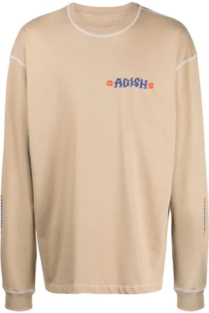 ADISH Tatreez logo-embroidered cotton T-shirt